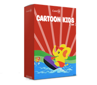 Cartoon Kids 2 em 1 - Pinte e Cola!
